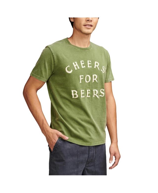 Lucky Brand Cheers For Beers Tee - Mens Clothing Tops Shirts Tee Graphic T Shirts Product Image