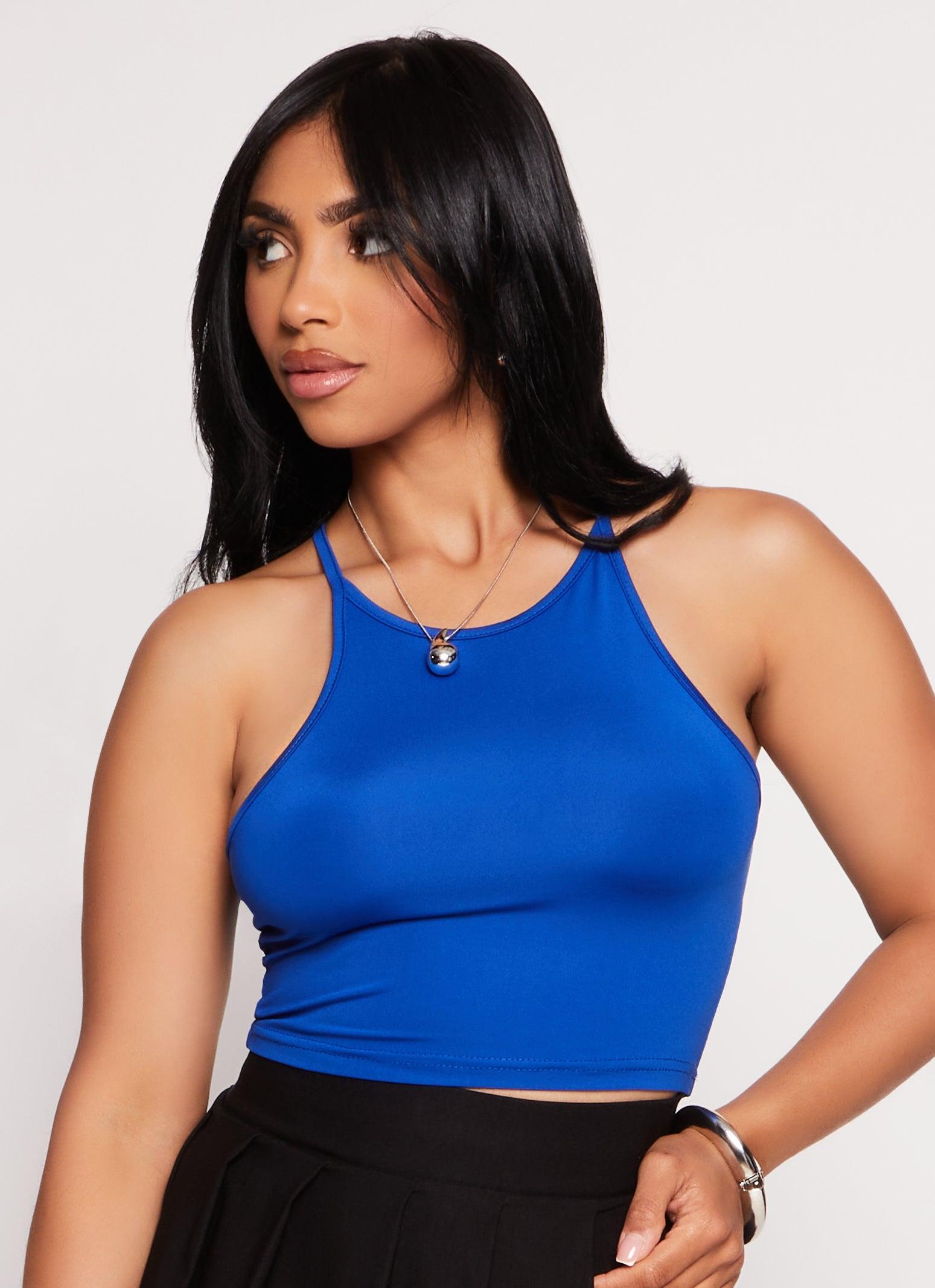 Womens Daisy High Neck Cropped Cami Product Image