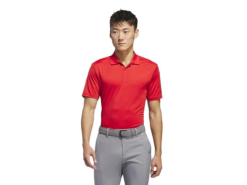 adidas Golf adi Performance Short Sleeve Golf Polo Shirt (Collegiate ) Men's Clothing Product Image