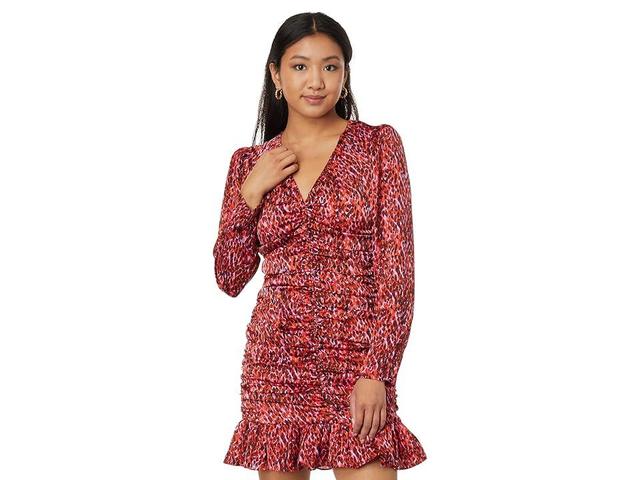 en saison Razzalind Mini Dress (Raspberry) Women's Clothing Product Image