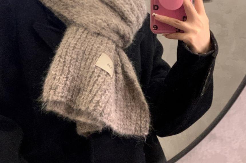 Plain Knit Scarf Product Image