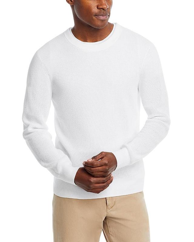 The Mens Store at Bloomingdales Cotton Thermal Crewneck Sweater - 100% Exclusive Product Image