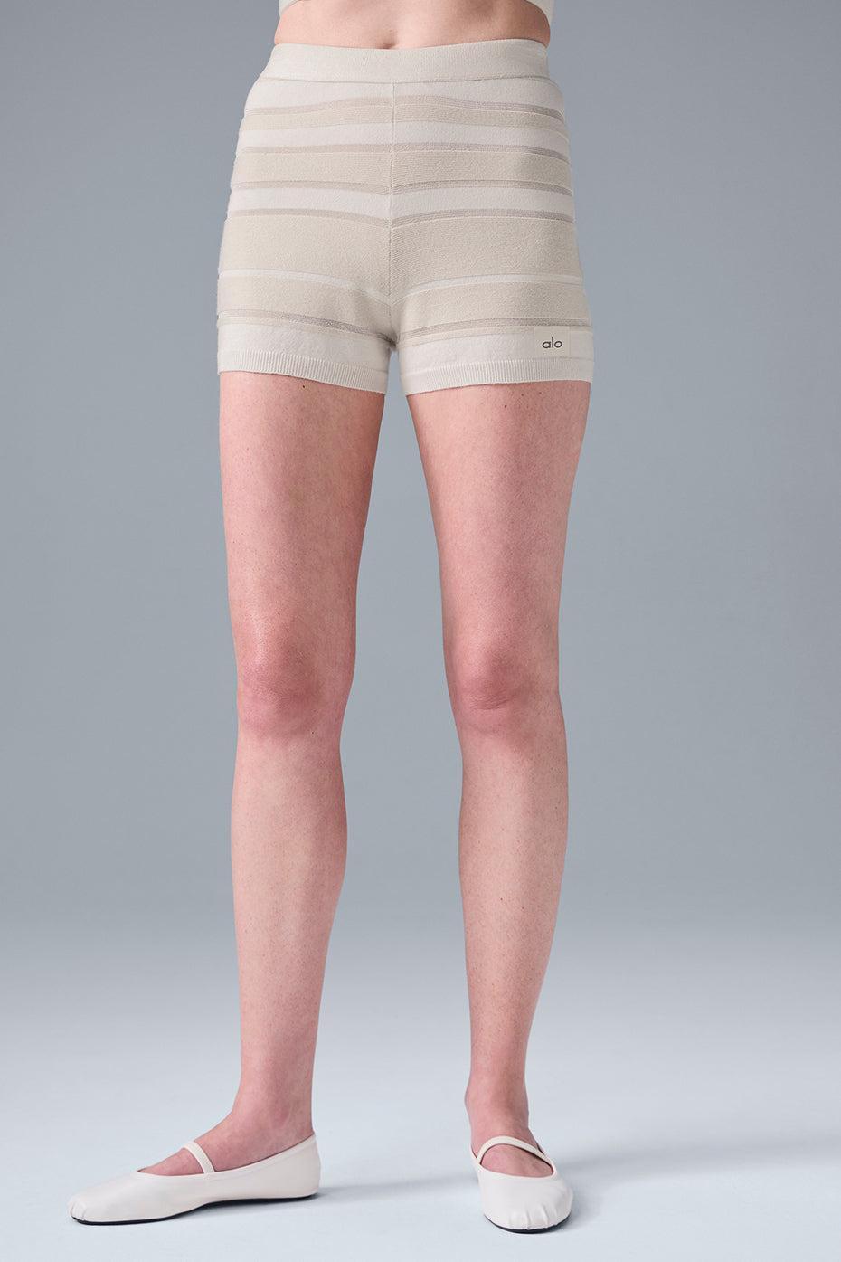 Sport Play High-Waist Knit Short - Ivory/Alabaster Female Product Image