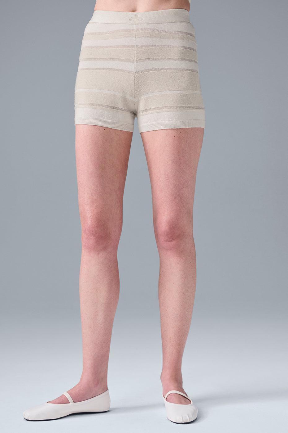 Sport Play High-Waist Knit Short - Ivory/Alabaster Female Product Image