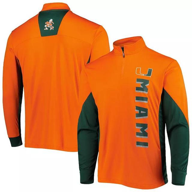 Mens Colosseum Miami Hurricanes Bart Quarter-Zip Windshirt Product Image