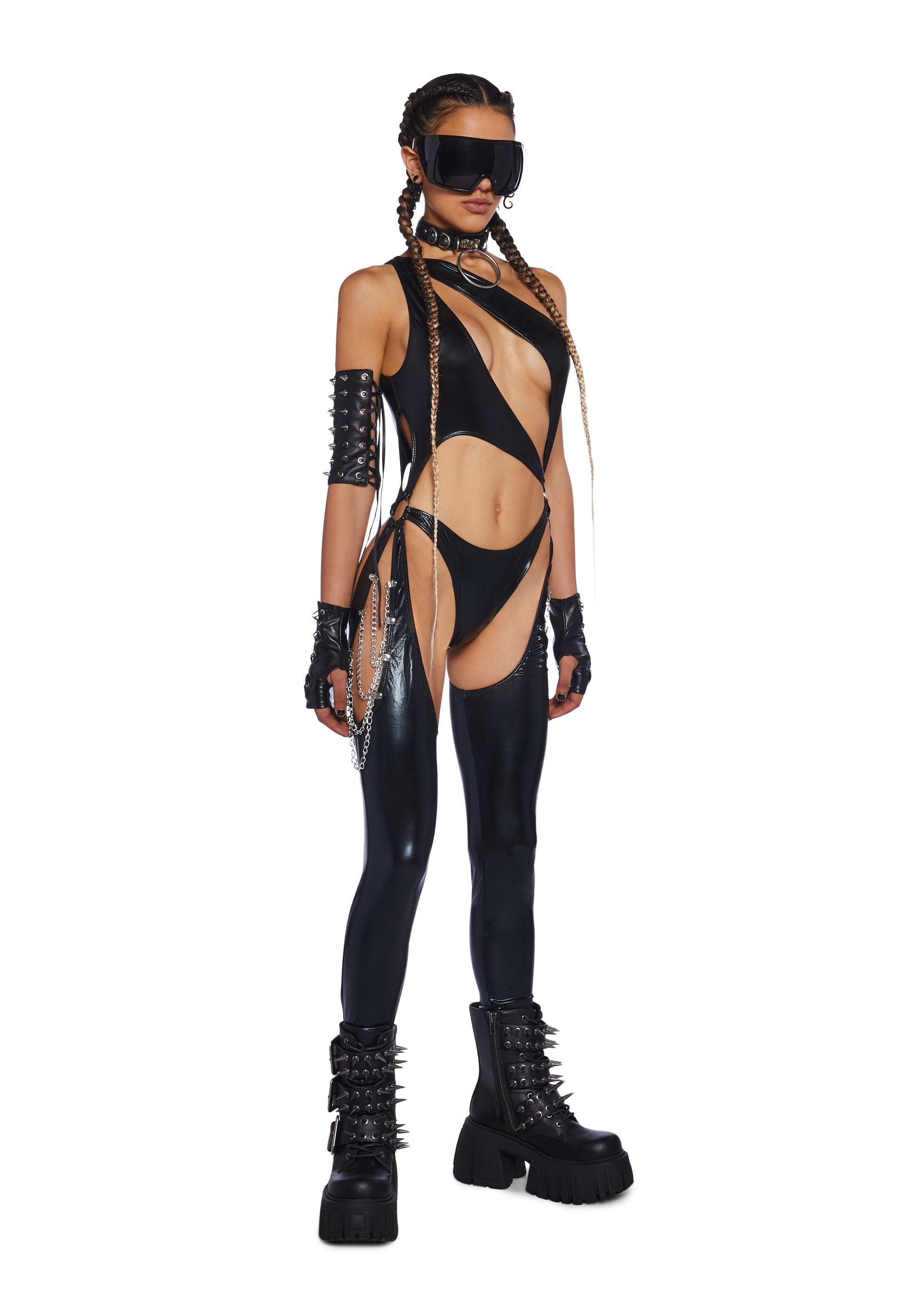 Onyx Prism Moonwalk Cut-Out Catsuit Male Product Image