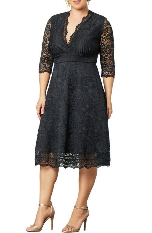 Kiyonna Mademoiselle Lace A-Line Dress Product Image