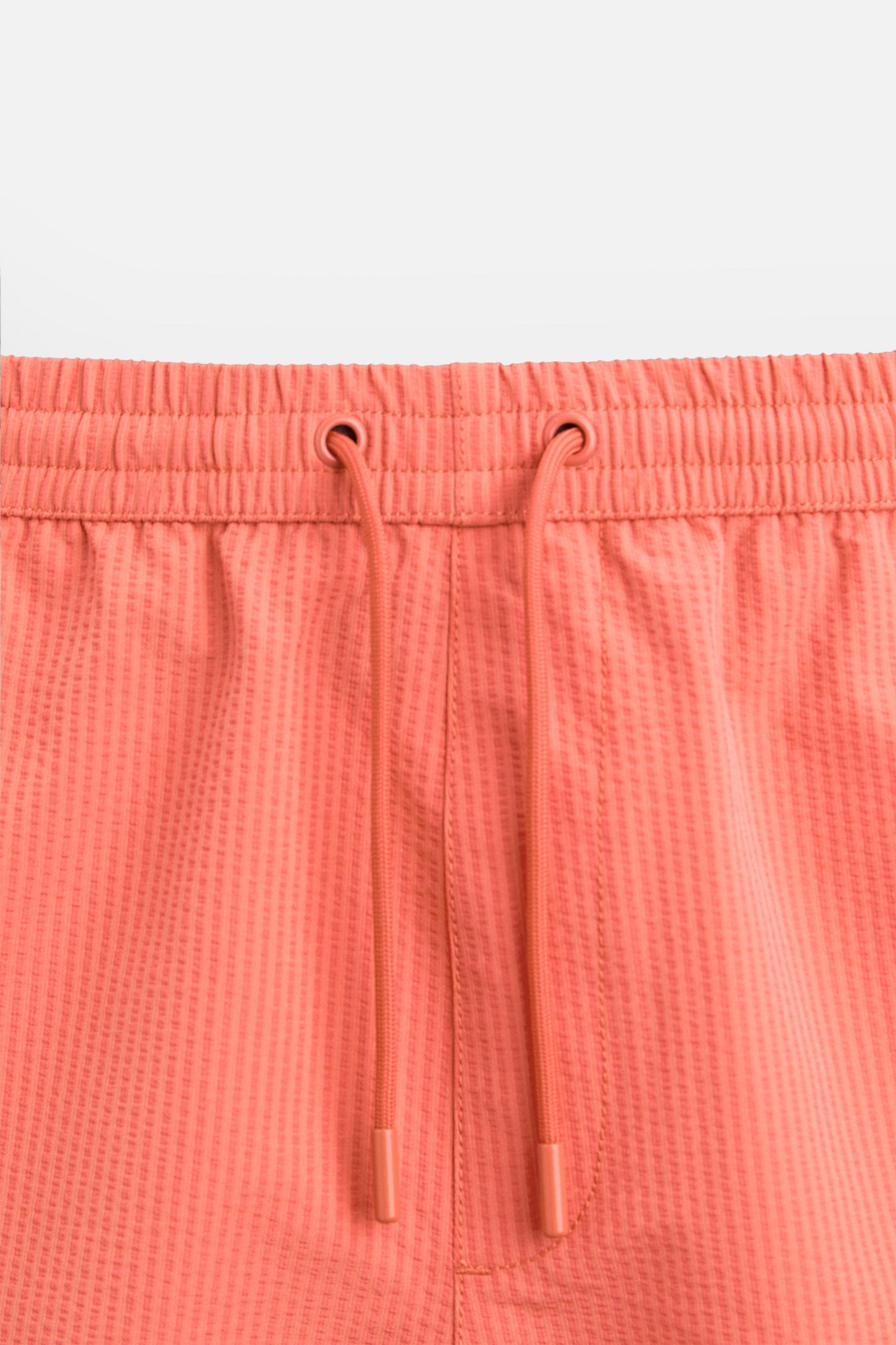 SEERSUCKER REGULAR SWIMMING TRUNKS Product Image