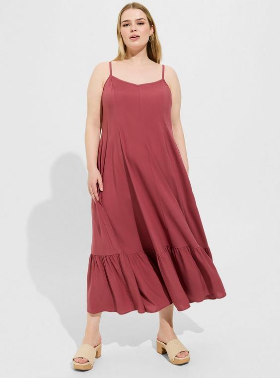 Maxi Challis Trapeze Tiered Dress Product Image