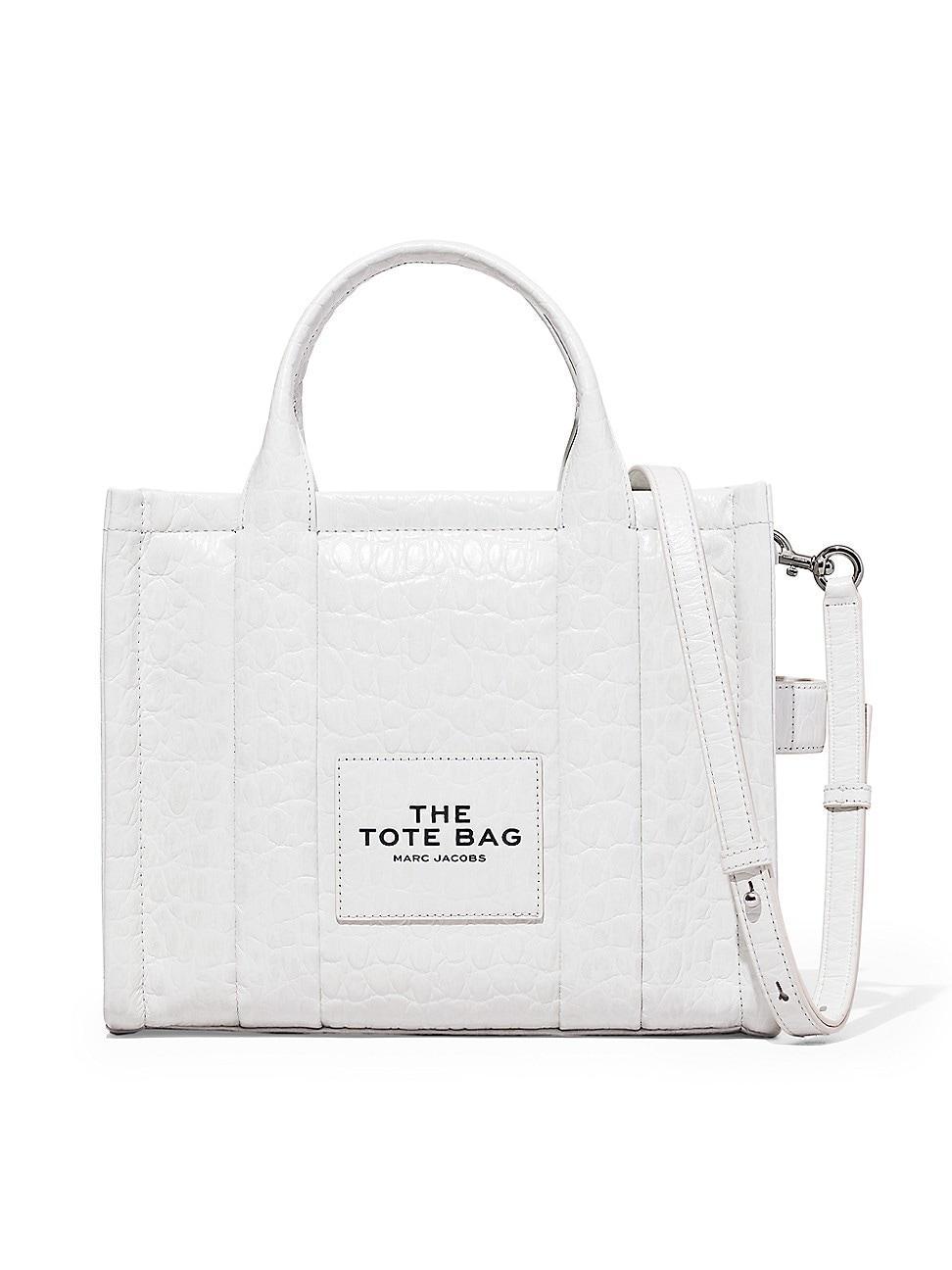 Womens The Croc-Embossed Medium Tote Product Image