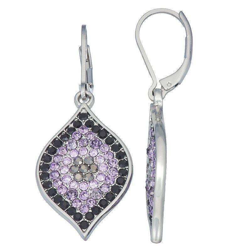 Simply Vera Vera Wang Evil Eye Drop Earrings, Womens, Purple Product Image