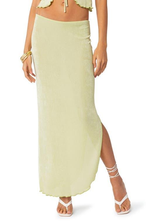 EDIKTED Milan Slit Hem Maxi Skirt Product Image