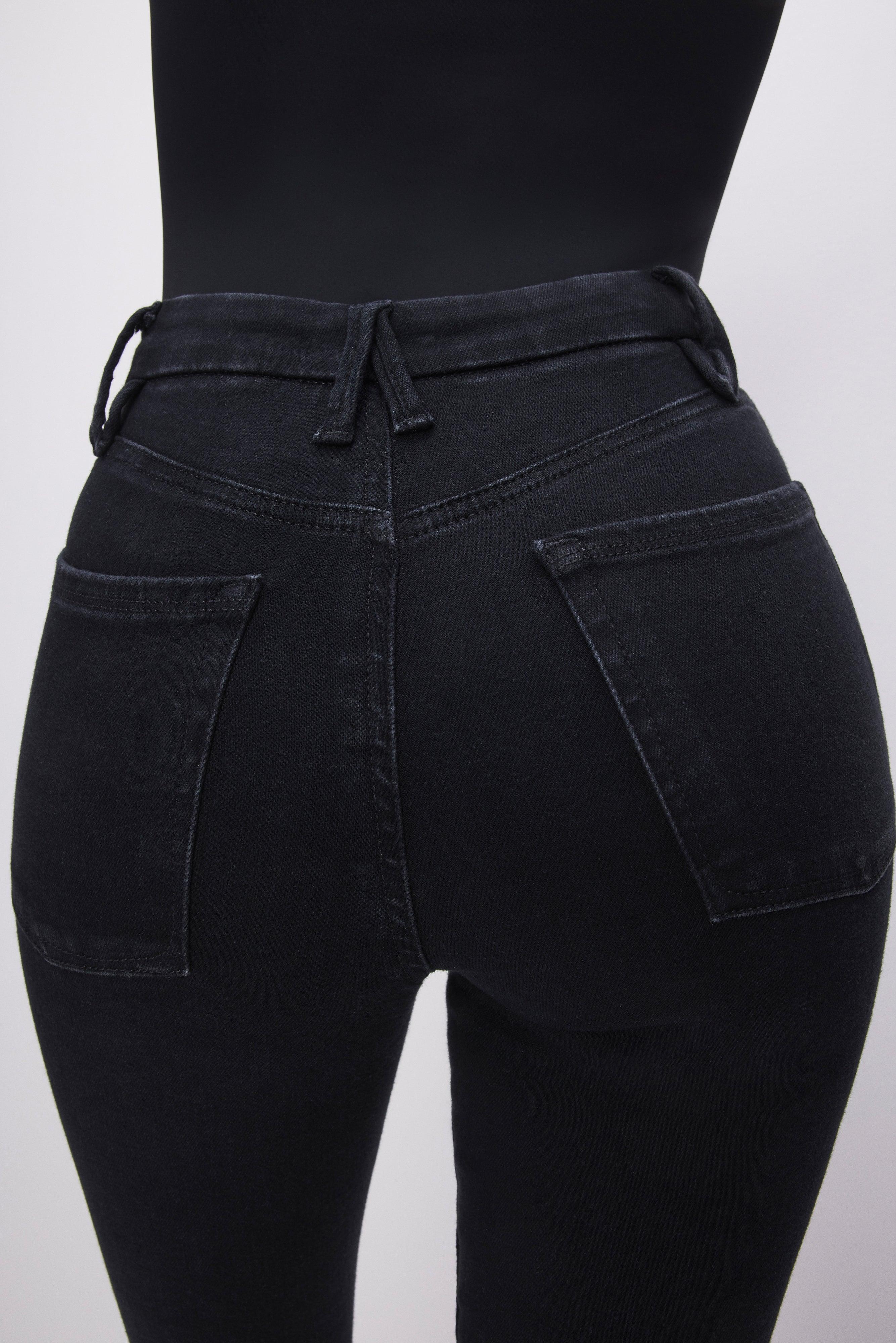 POWER STRETCH PULL-ON SKINNY JEANS | BLACK001 Product Image