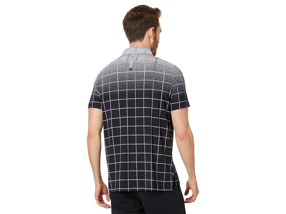 Jamie Sadock Halftone Short Sleeve Polo (Jet) Men's Short Sleeve Knit Product Image