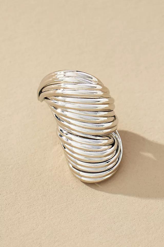 Ribbed Shell Post Earrings Product Image