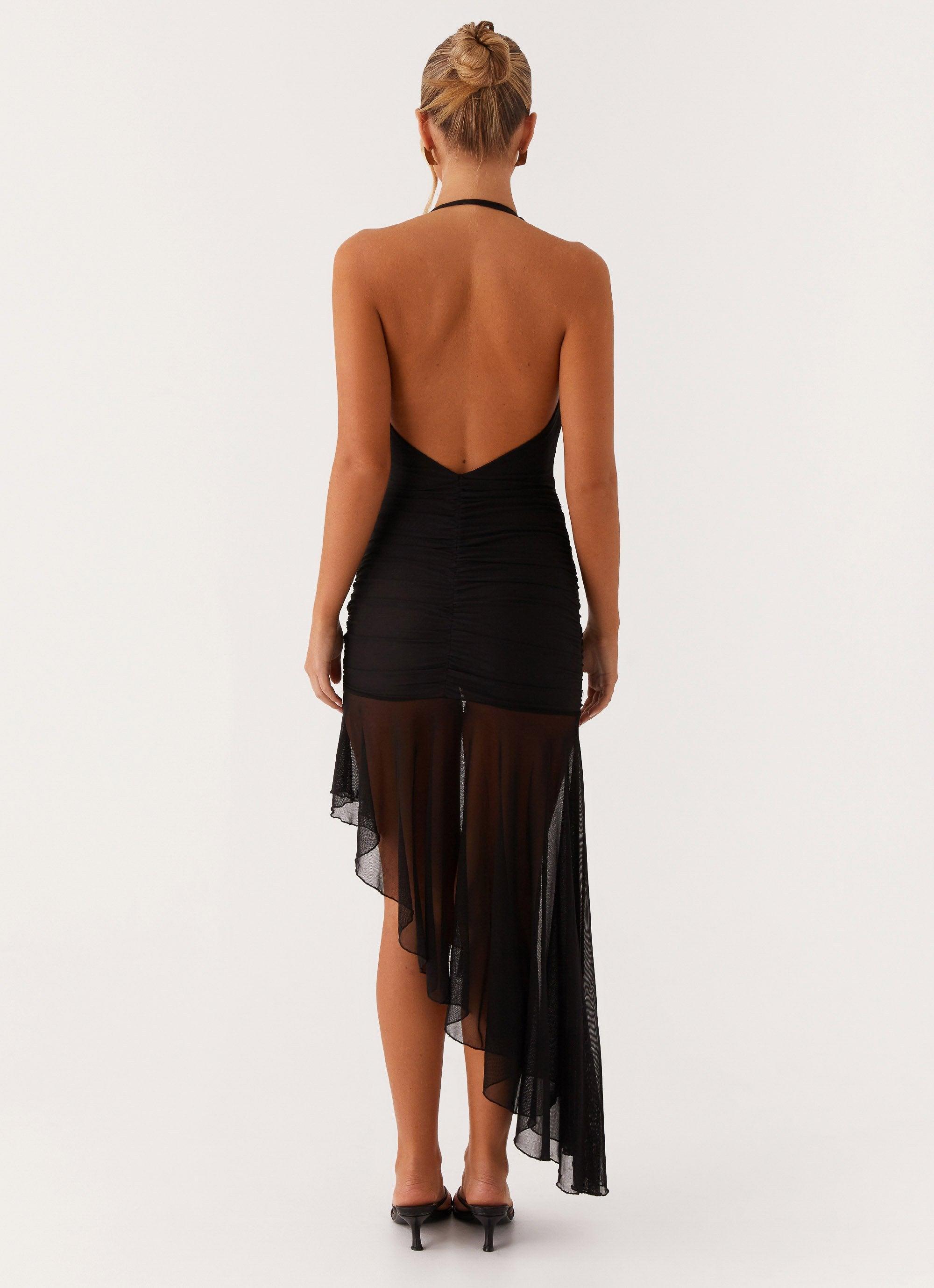 Take Time Midi Dress - Black Product Image