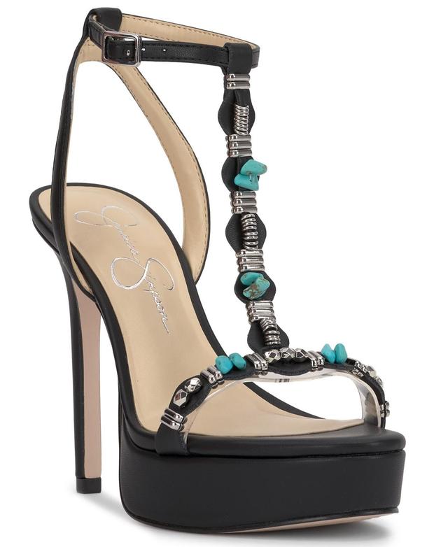 Jessica Simpson Womens Saigee Embellished Platform Dress Sandals Product Image