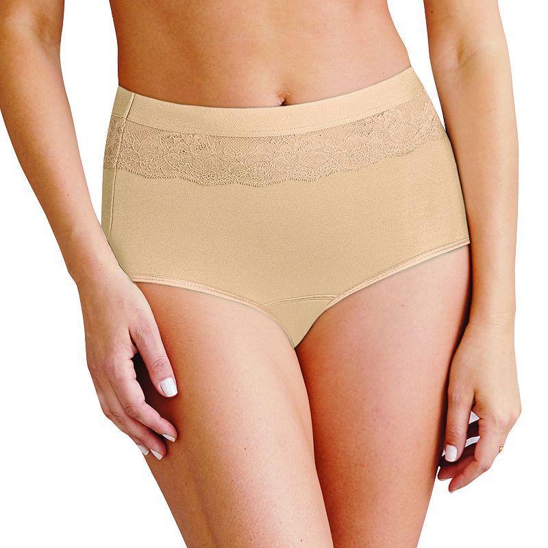 Womens Bali Beautifully Confident Brief with Leak Protection Liner DFLLB1 Product Image