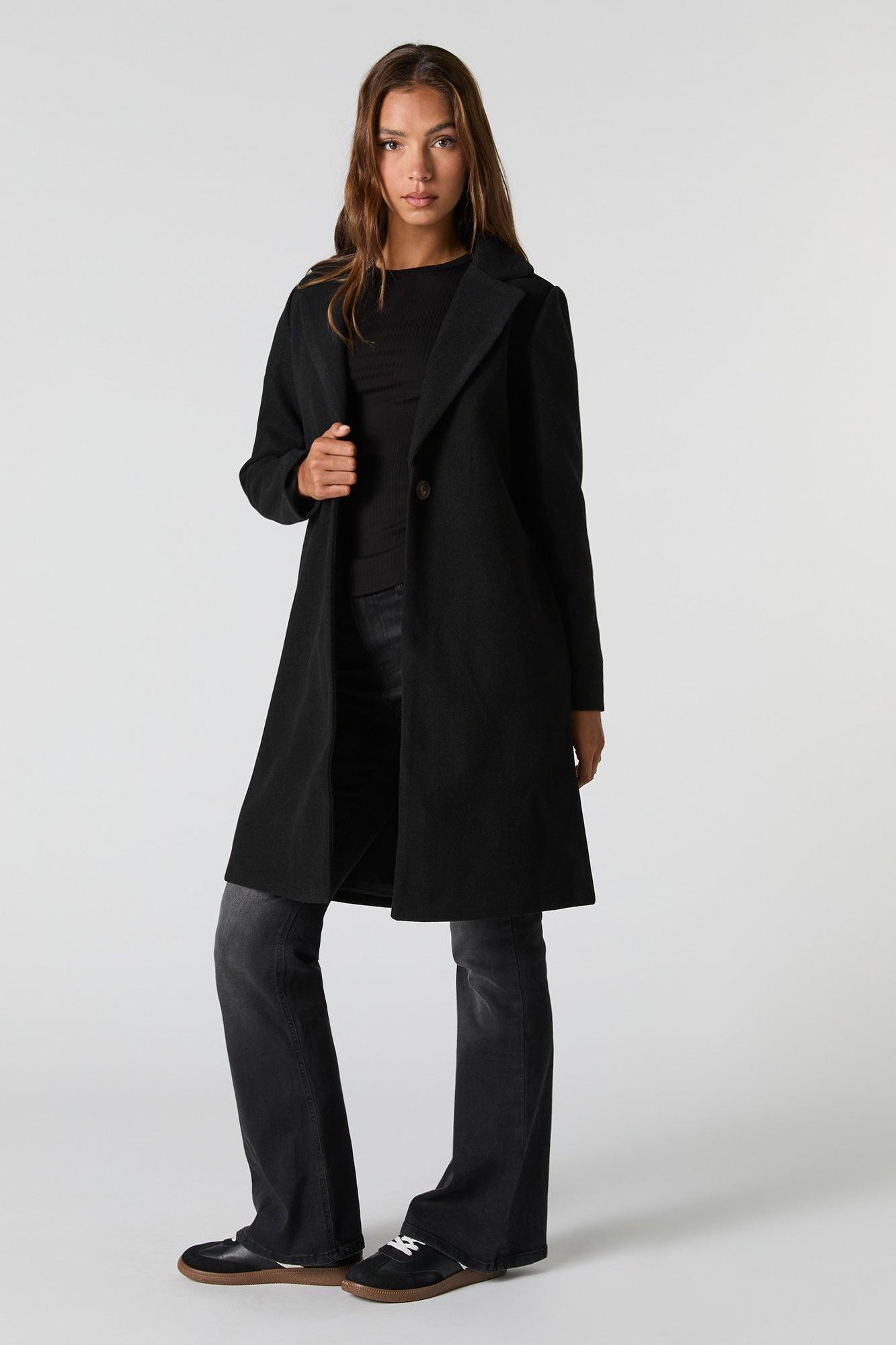 Collared Single Button Coat Female Product Image