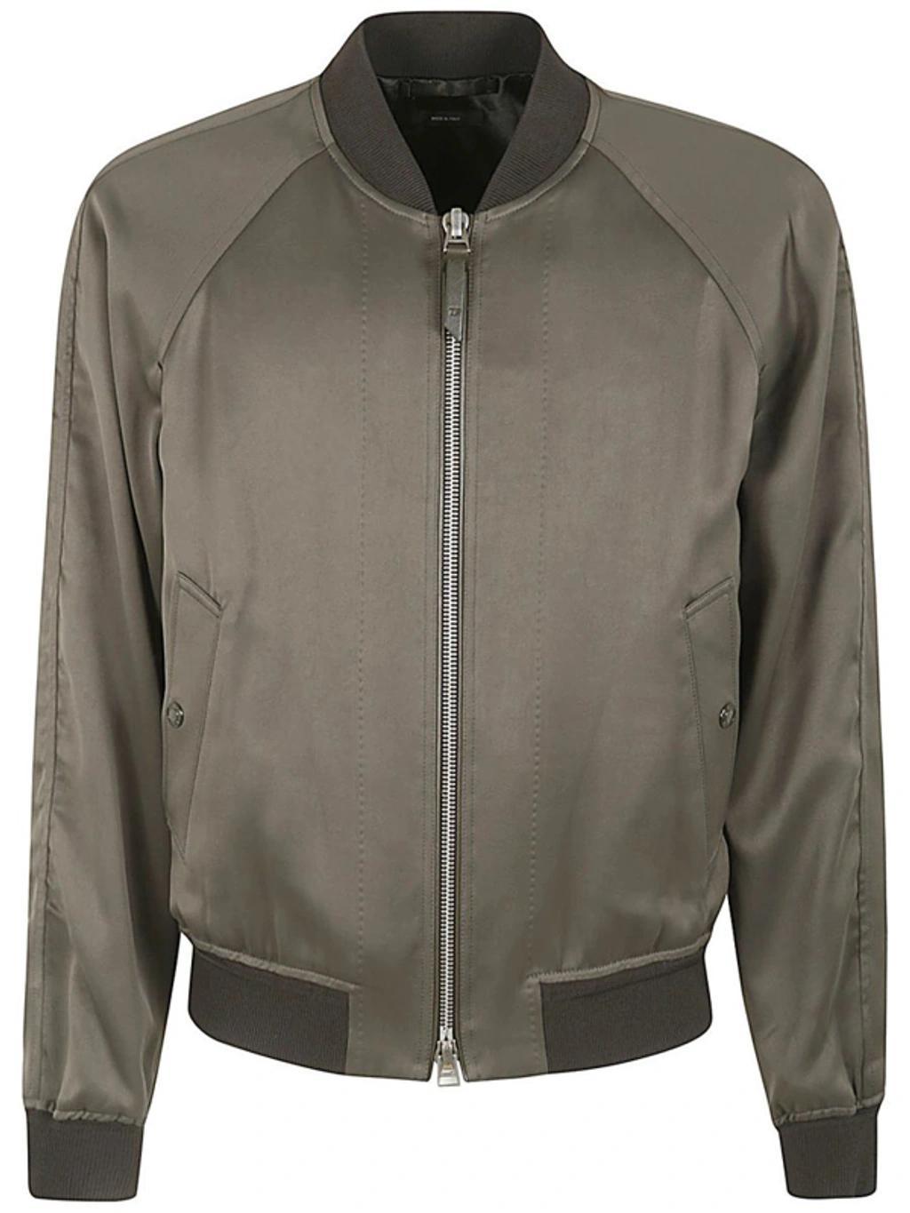 Outwear Bomber Clothing In Brown Product Image