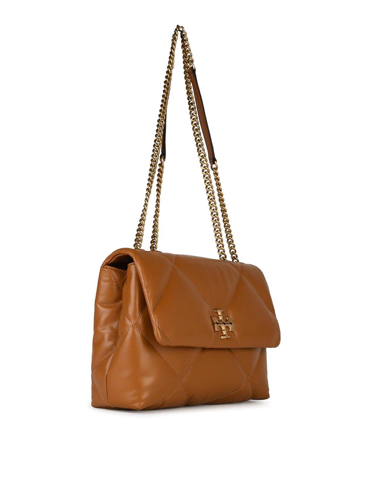 TORY BURCH Kira Brown Leather Crossbody Bag In Marrón Product Image