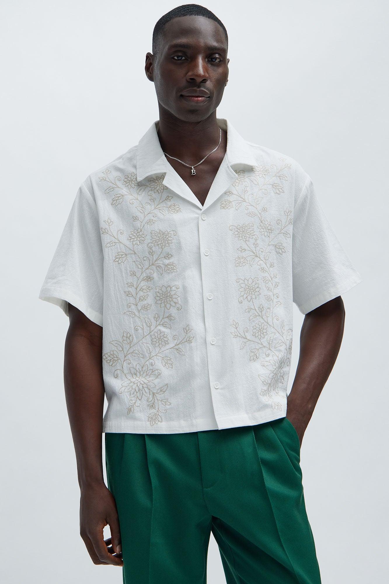 Gardena Embroidered Shirt - White Product Image