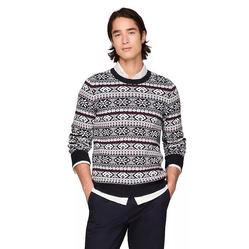 Mens Tommy Hilfiger Joyce Fair Isle Crew Sweater Product Image