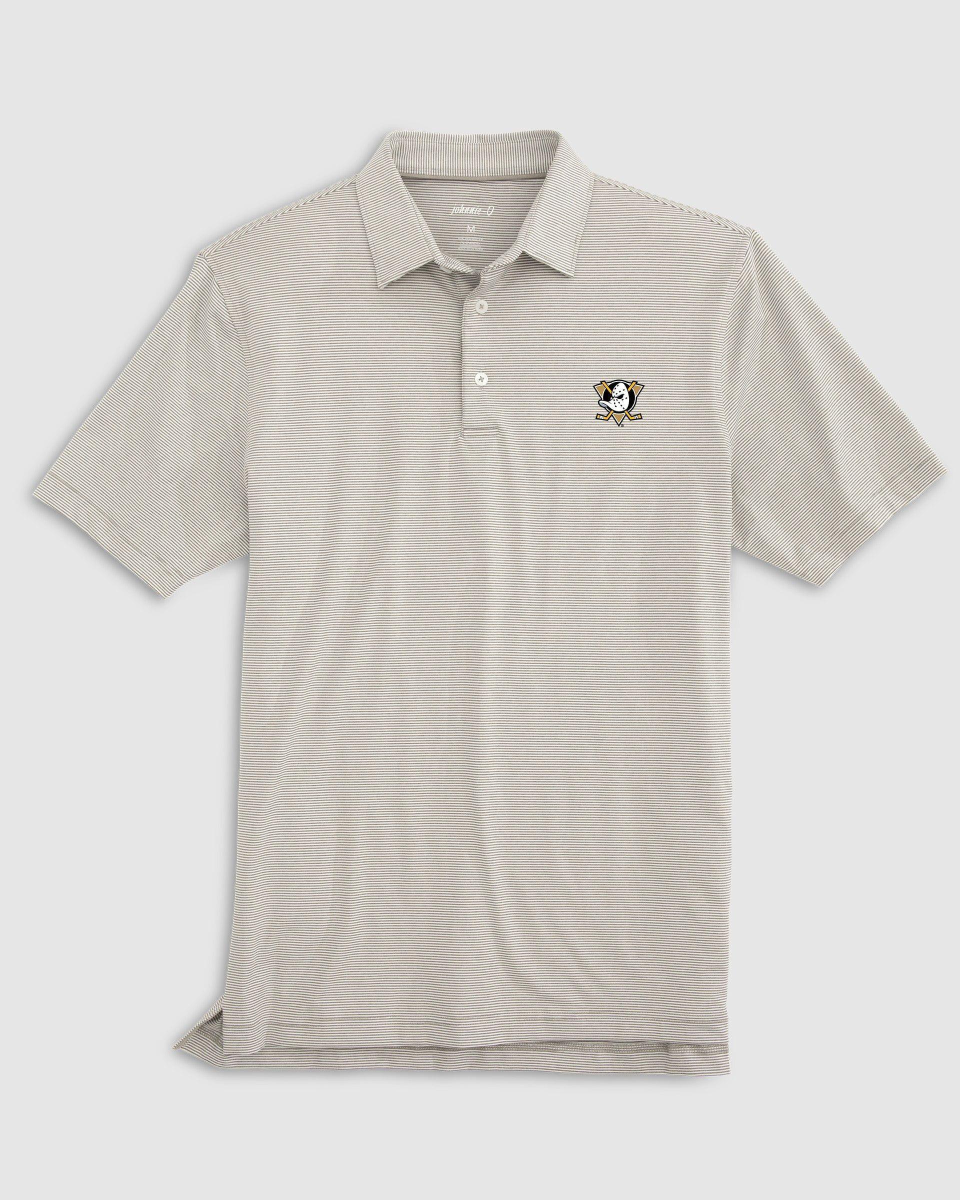 San Jose Sharks Lyndonn Striped Jersey Performance Polo Product Image