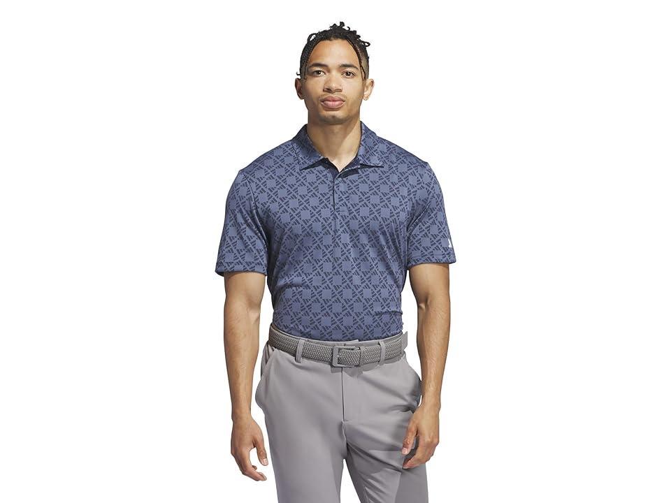 adidas Golf Ultimate 365 Tour Heat.Rdy Jacquard Polo (Collegiate ) Men's Short Sleeve Knit Product Image