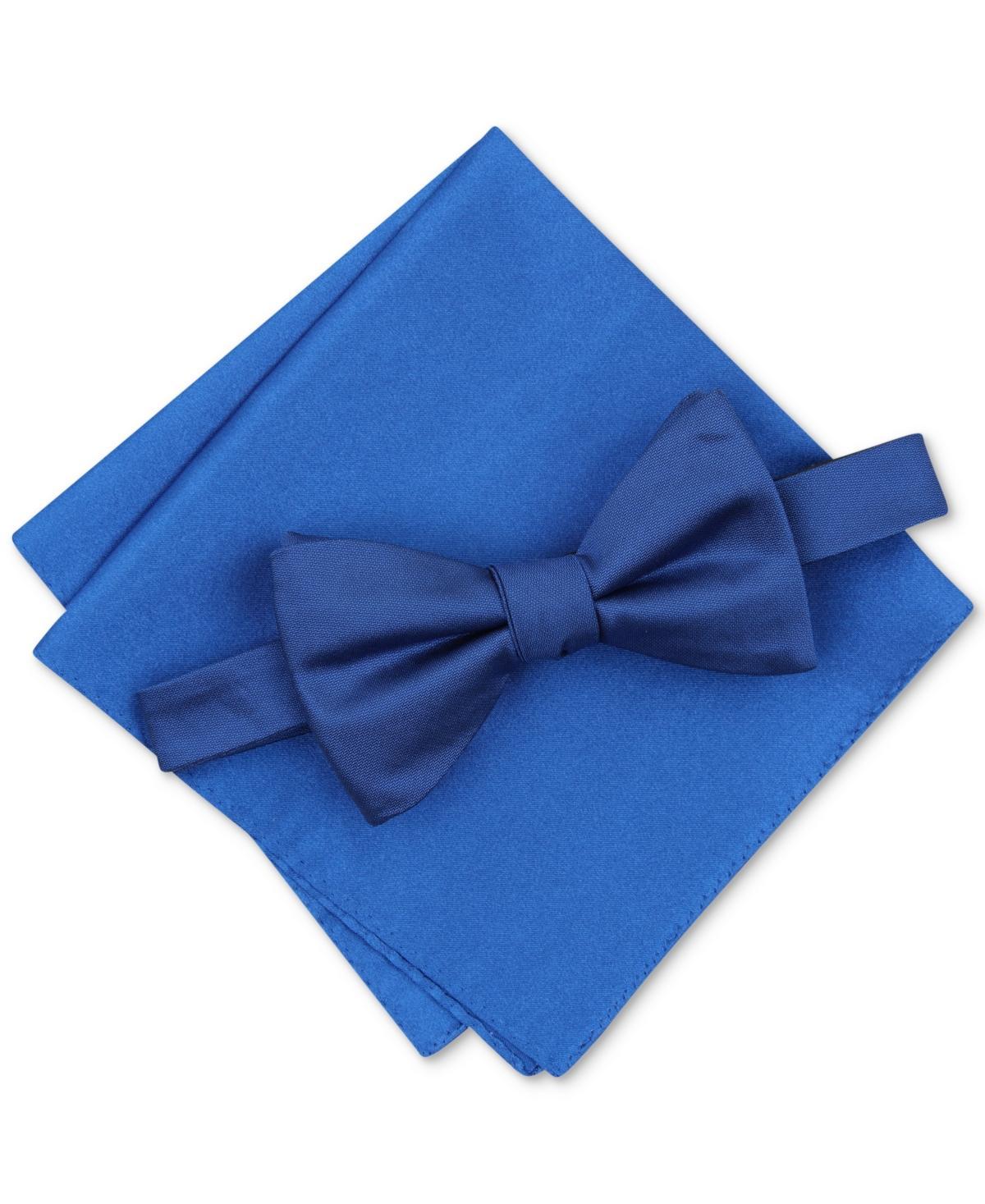 Alfani Mens Solid Texture Pocket Square and Bowtie, Created for Macys Product Image