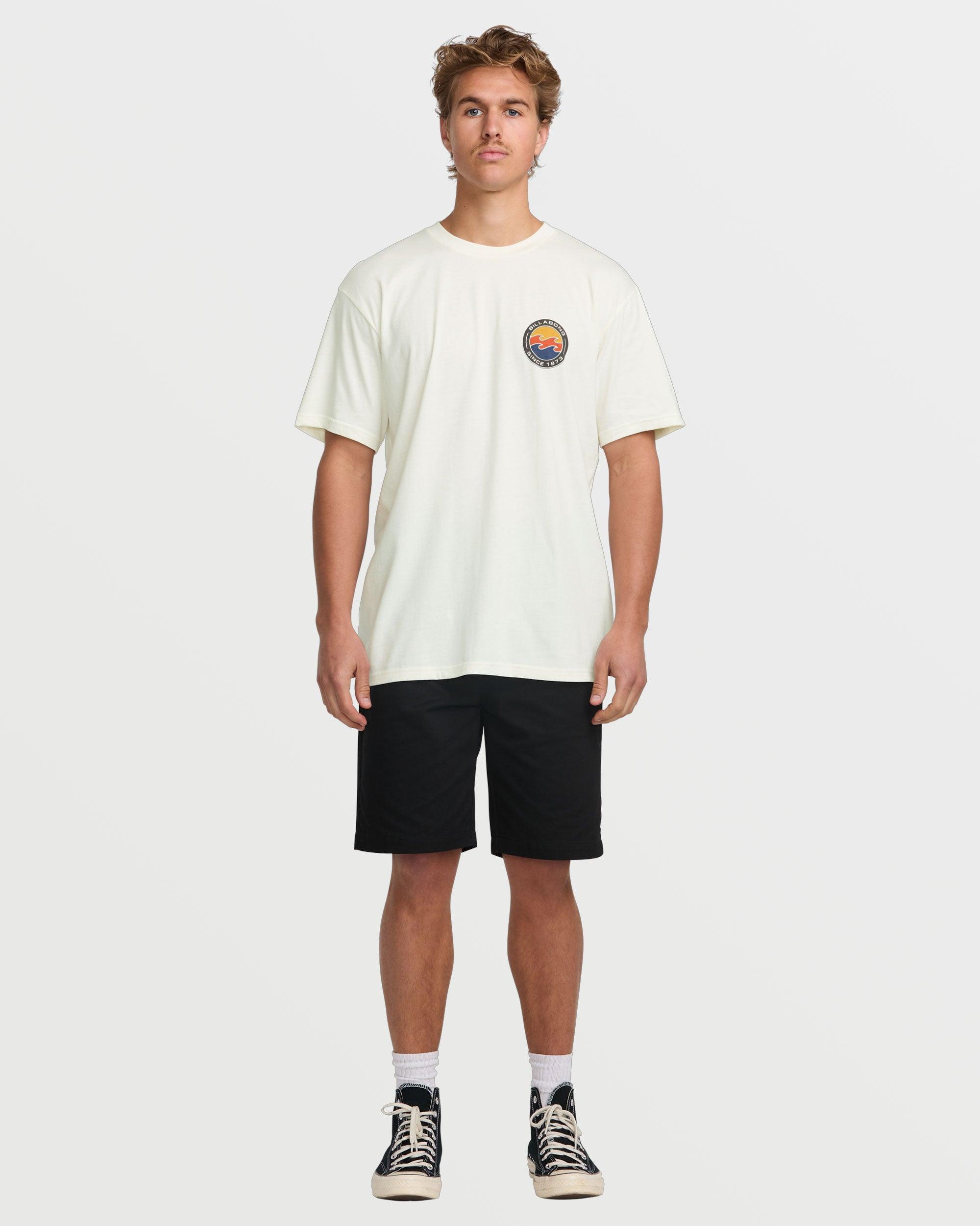 Hollow Premium Short Sleeve Tee - Off White Male Product Image