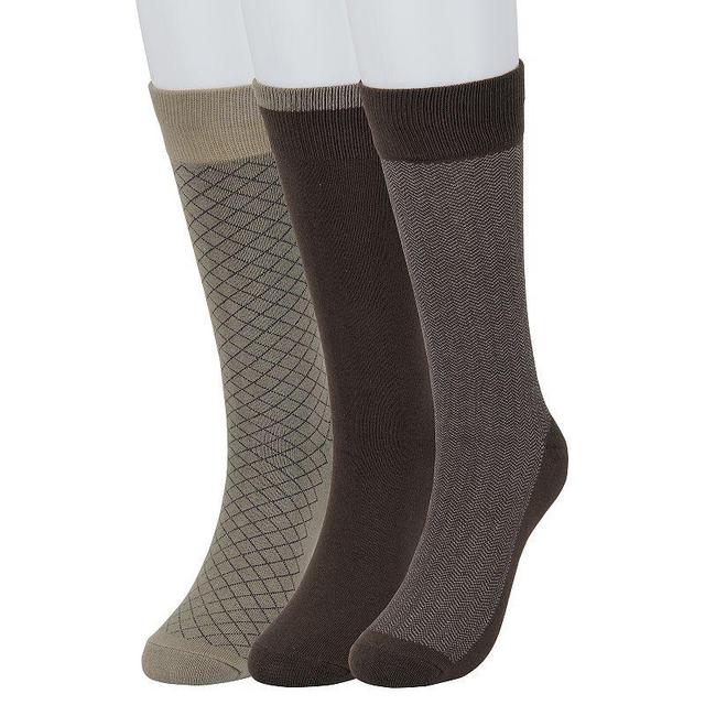 Mens Sonoma Goods For Life 3-pack Patterned Dress Socks Product Image