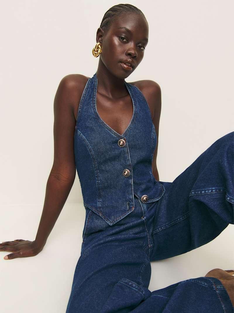 Lorenza Denim Jumpsuit Product Image