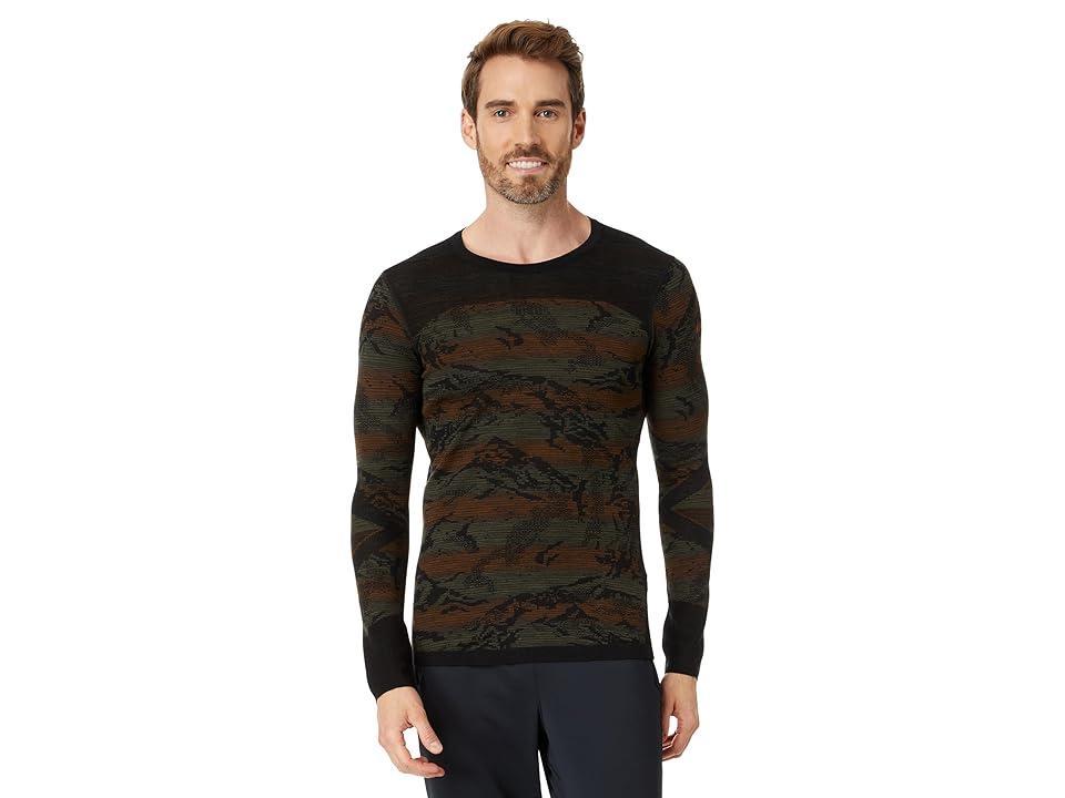 Smartwool Intraknit Merino 200 Pattern Crew (Winter Moss Mountain) Men's Sweater Product Image