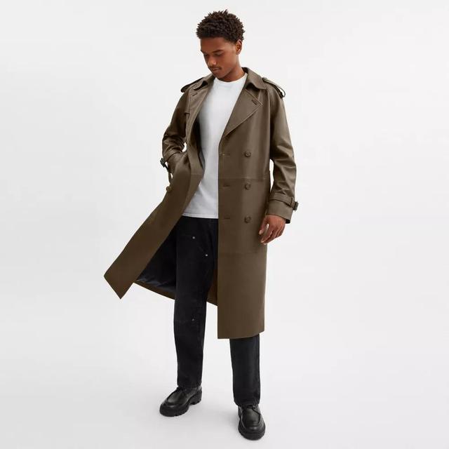 Leather Trench Coat Product Image