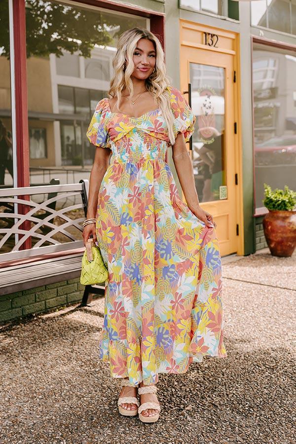 On Tropic Time Maxi Dress in Sea Glass Product Image