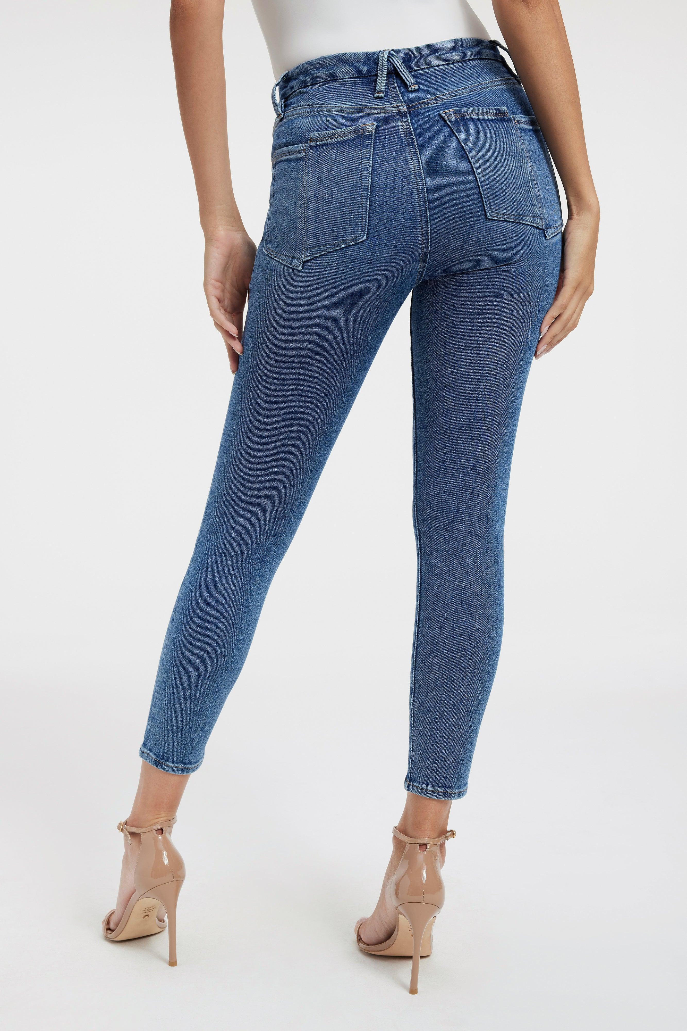 GOOD WAIST SKINNY CROPPED  JEANS | INDIGO326 Product Image