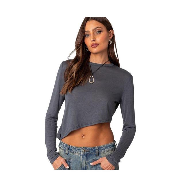 Womens Asymmetric long sleeve t shirt Product Image