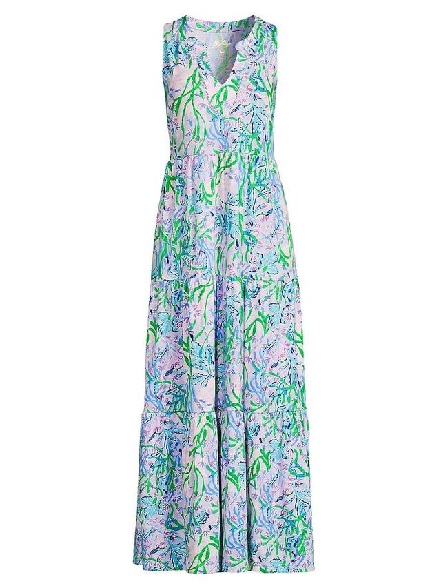 Womens Sydnee Tiered Floral Maxi Dress Product Image