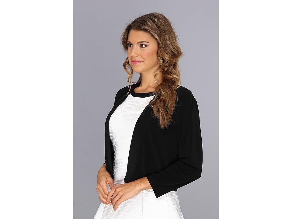 Calvin Klein Open Front 34 Sleeve Stretch Cardigan Product Image