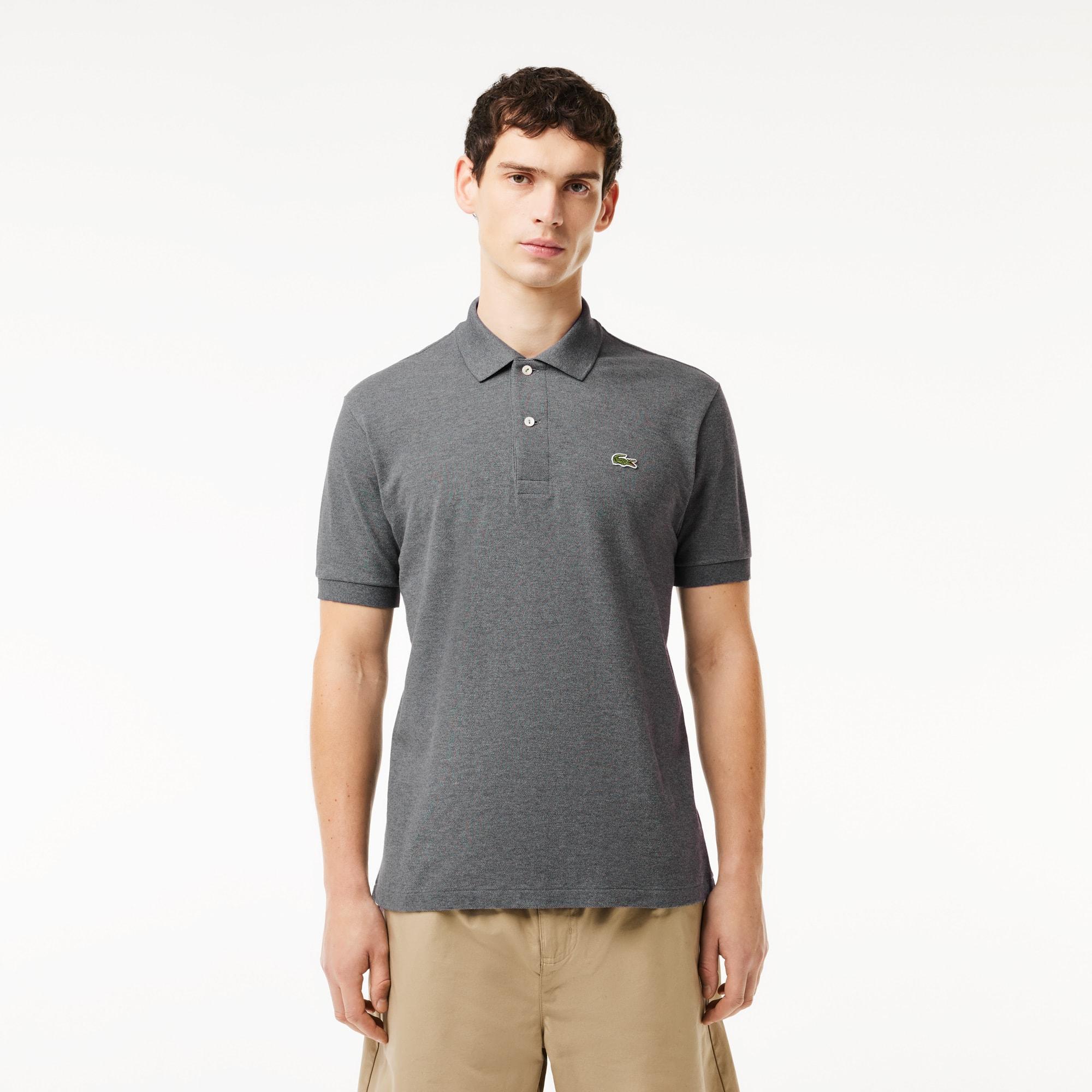 Men's L.12.12 Heathered Petit Piqué Cotton Polo Product Image