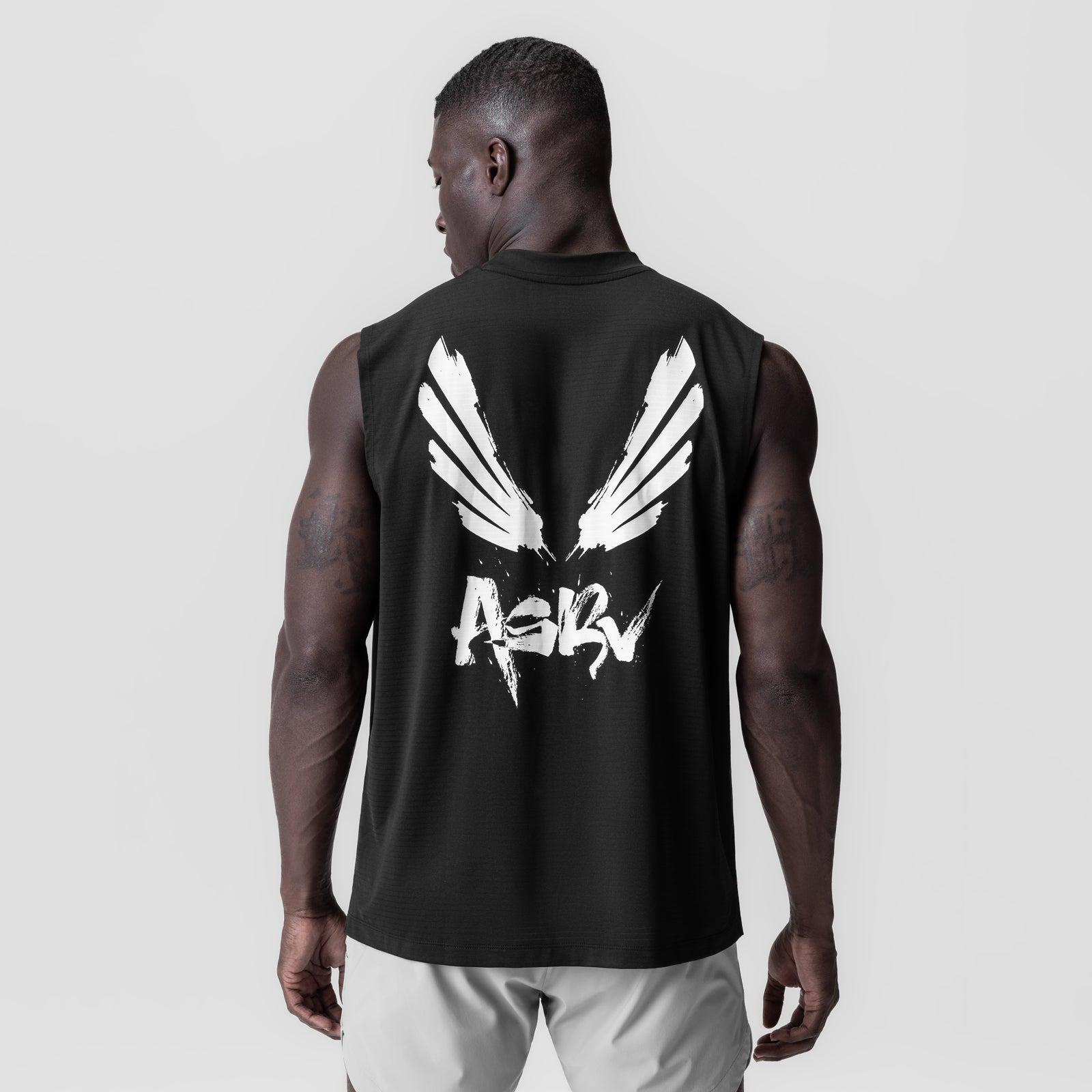 0927. 3D-Lite® 2.0 Lycra® Relaxed Cutoff - Black "Brush Wings" Product Image