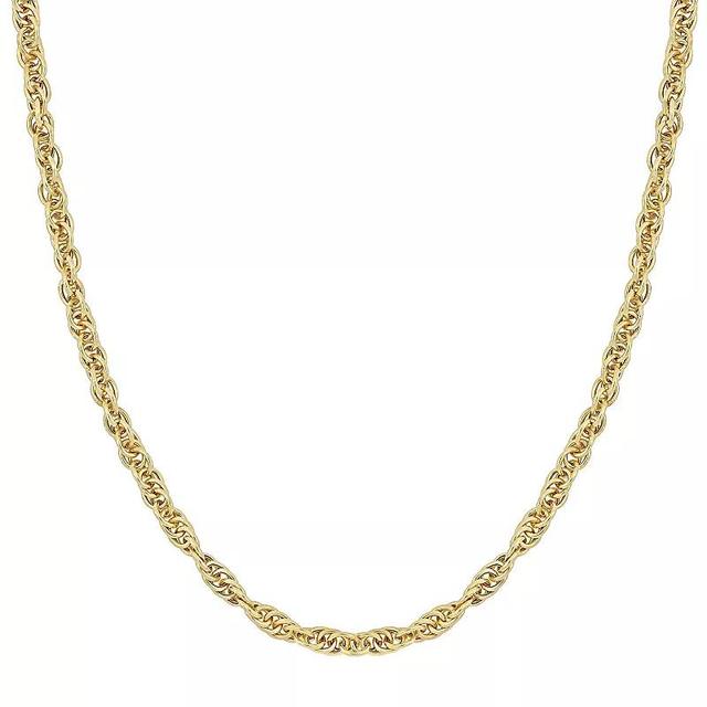 Stella Grace 18k Gold Over Silver Singapore Chain Necklace, Womens Gold Tone Product Image