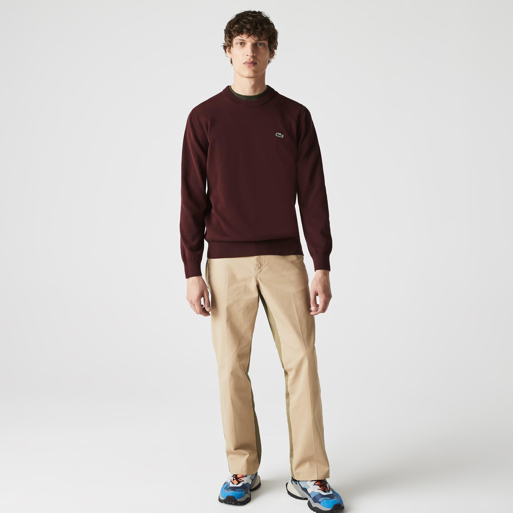 Men's Crew Neck Cotton Sweater Product Image