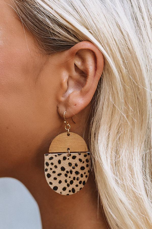 Candid Take Cheetah Print Earrings Product Image