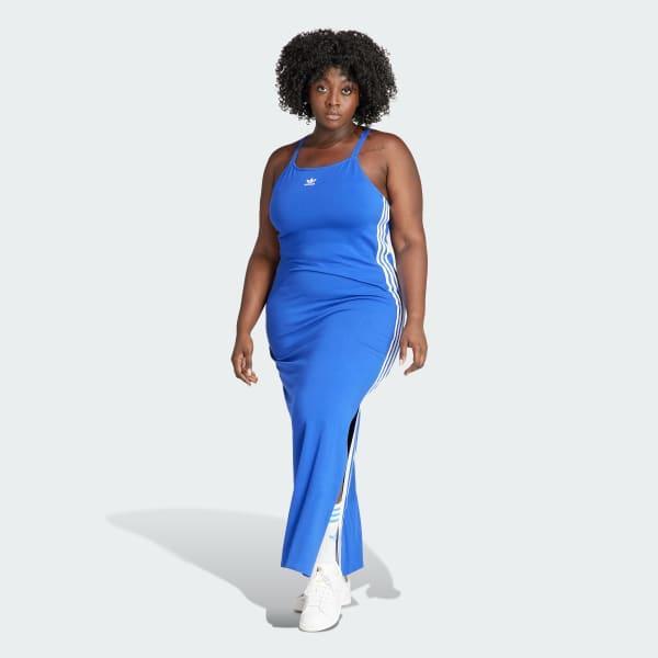 Adicolor 3-Stripes Maxi Dress (Plus Size) Product Image