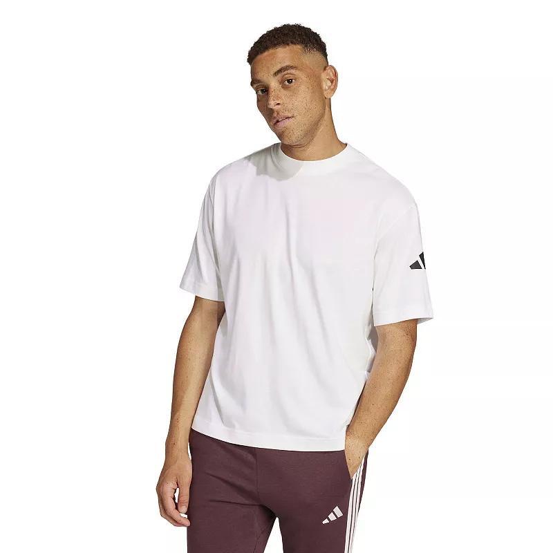 adidas Essentials Loose Fit 3 Bar Logo Tee Warm Clay 2XL Mens Product Image