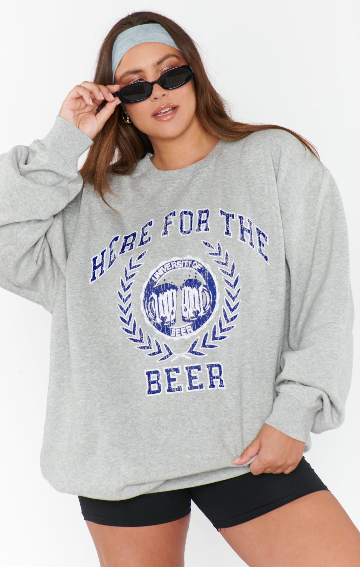 Stanley Sweatshirt ~ Here For Beer Graphic Product Image