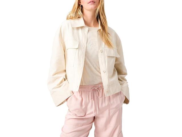 Sanctuary Lila Canvas Jacket (Birch) Women's Vest Product Image