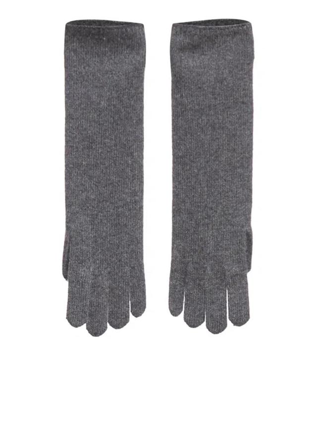 MAX MARA Knit Gloves In Grey Product Image